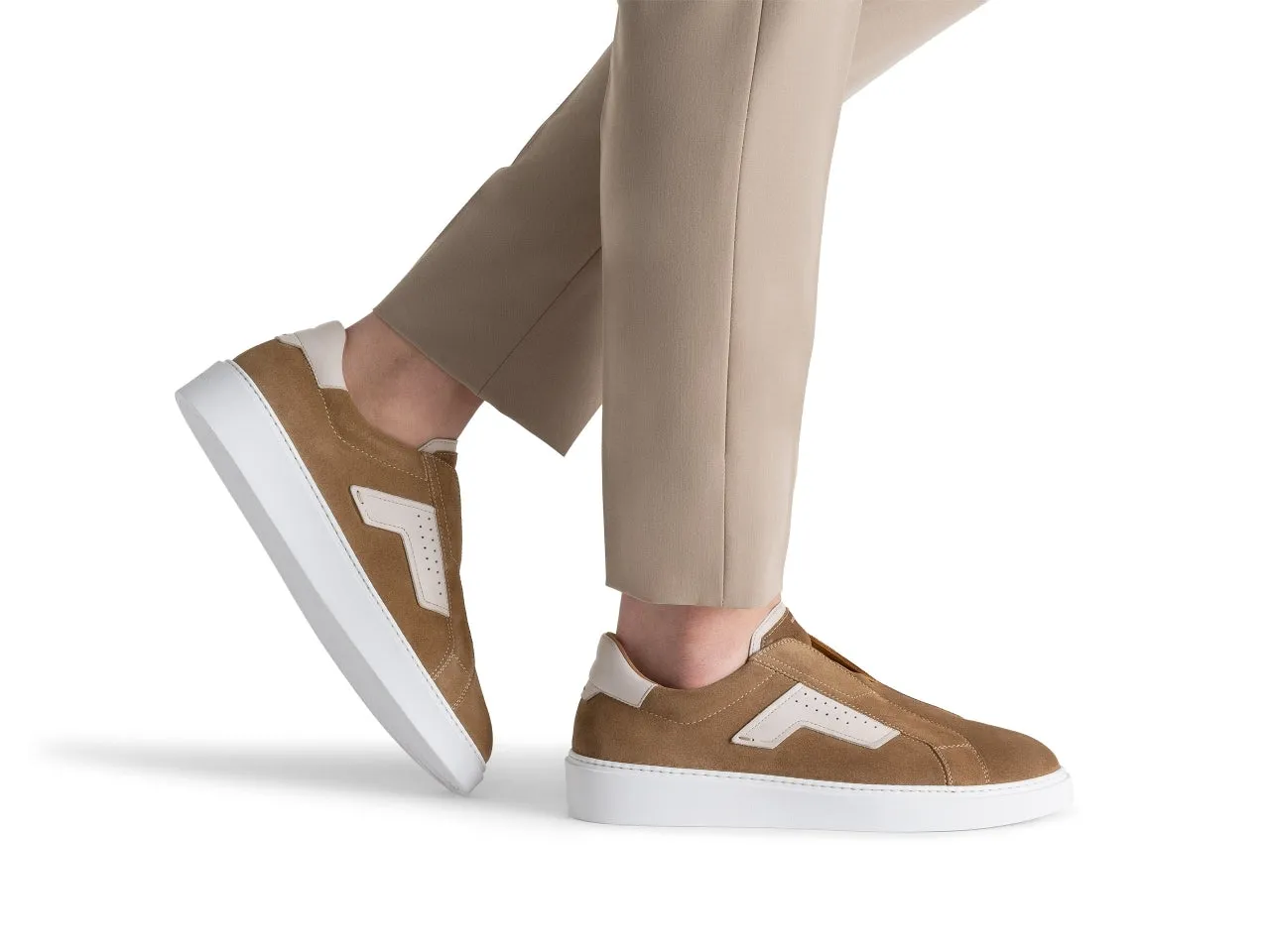 Phoenix Slip - Taupe Suede Pastel tone Outdoor Casual