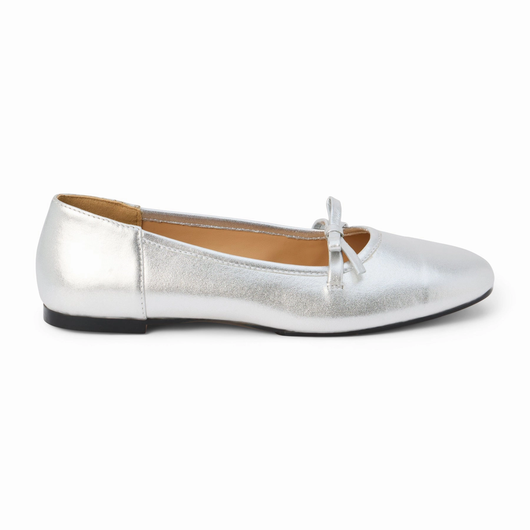 Missy Ballet Flat - Silver Trend Comfort Design Secure Step