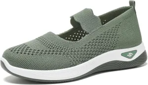 Mmoneyake Orthopedic Shoes for Women Walking Shoe Orthopedic Breathable Soft Shoes Diabetic Foam Shoe Hands Free Slip On Sneakers with Arch Support Indoor Outdoor Casual Sneakers