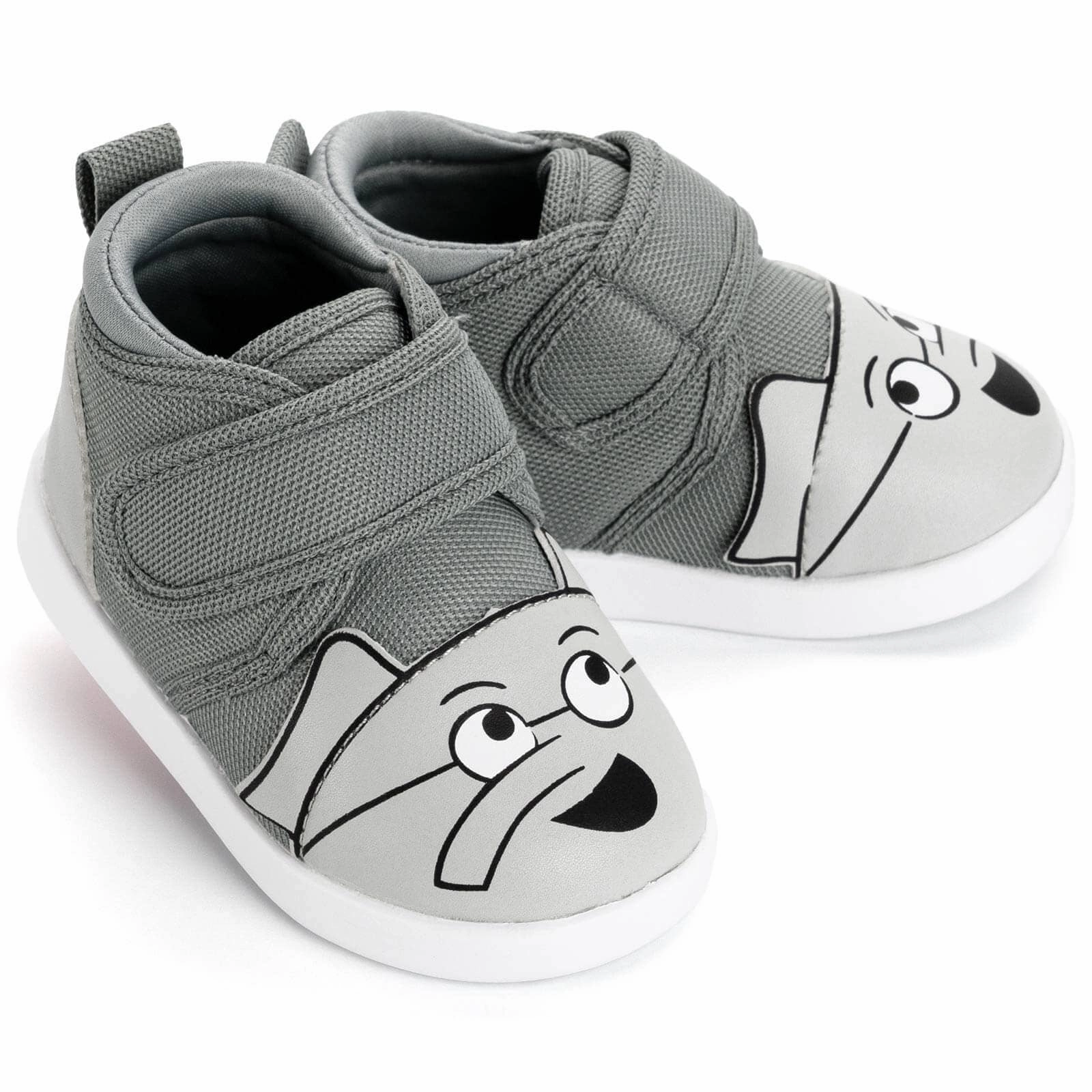 Mo Willems' Elephant Gerald Squeaky Toddler Shoes | Gray Dive Gear Comfort Walk