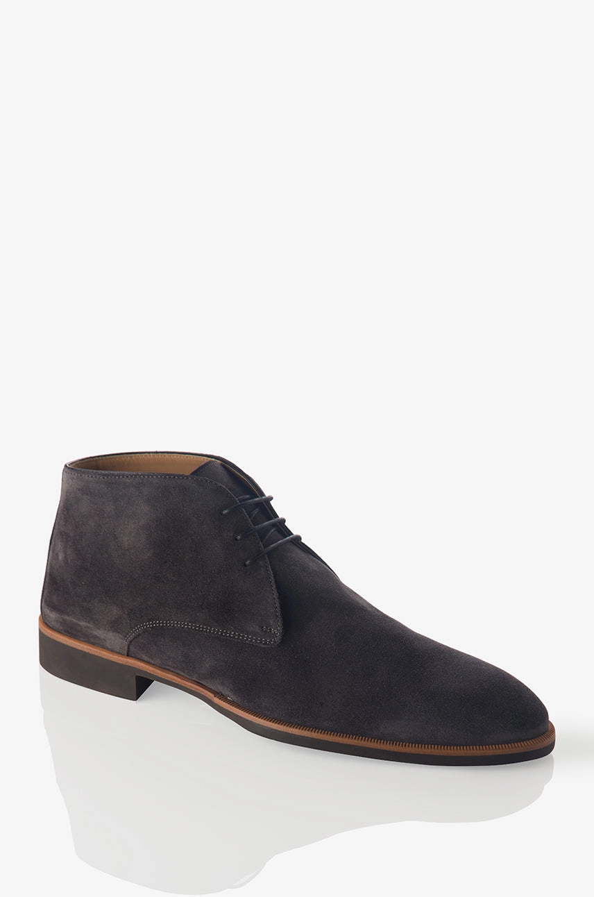 CanvasMaterial Balanced Ride David August Suede Chukka Boot in Lavagna Blackboard