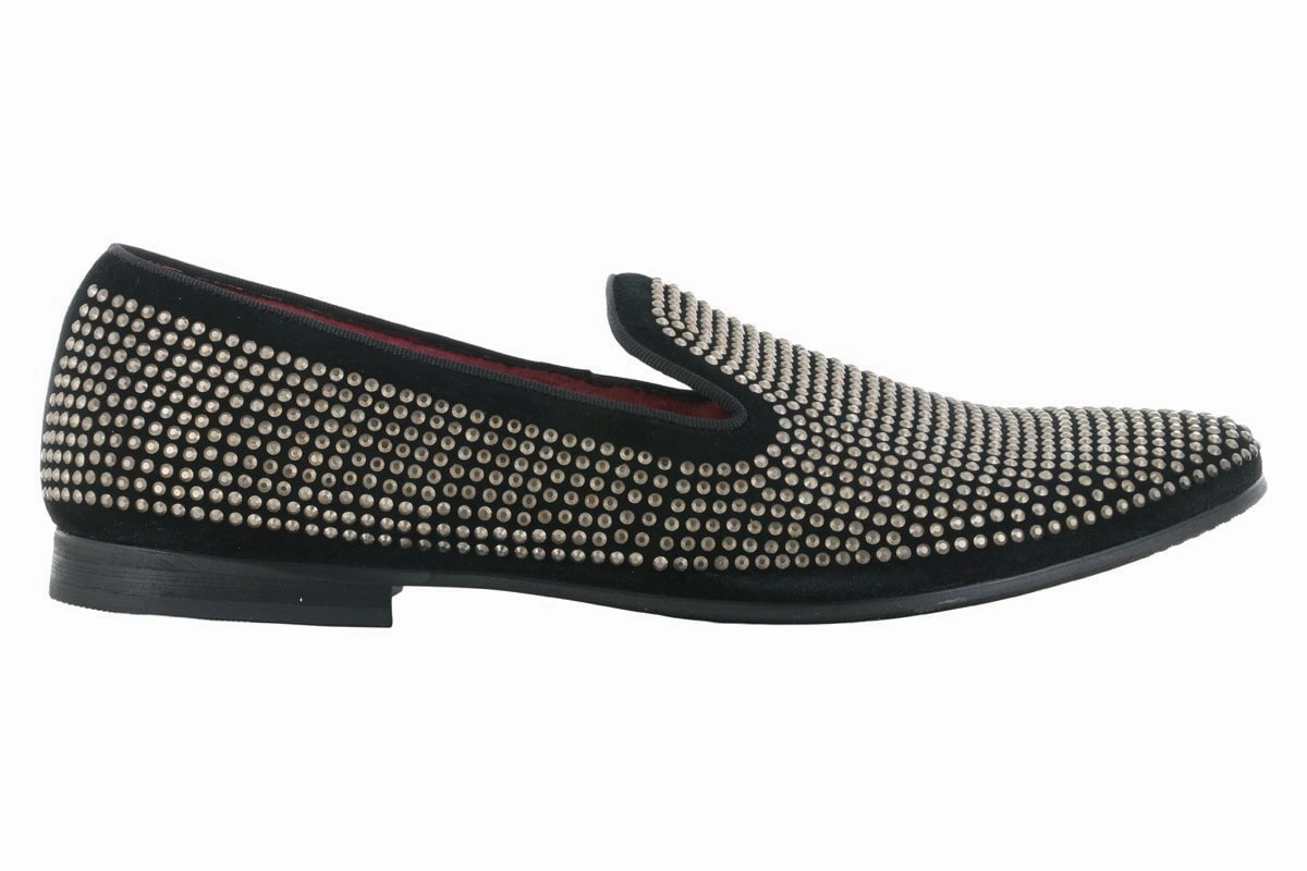 Metro Shade Steve Madden Caviarr Silver Rhinestone Loafer