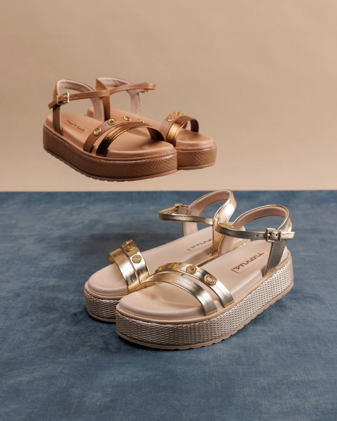 Valencia Bz Camel nappa Footbed Padding Foot Love
