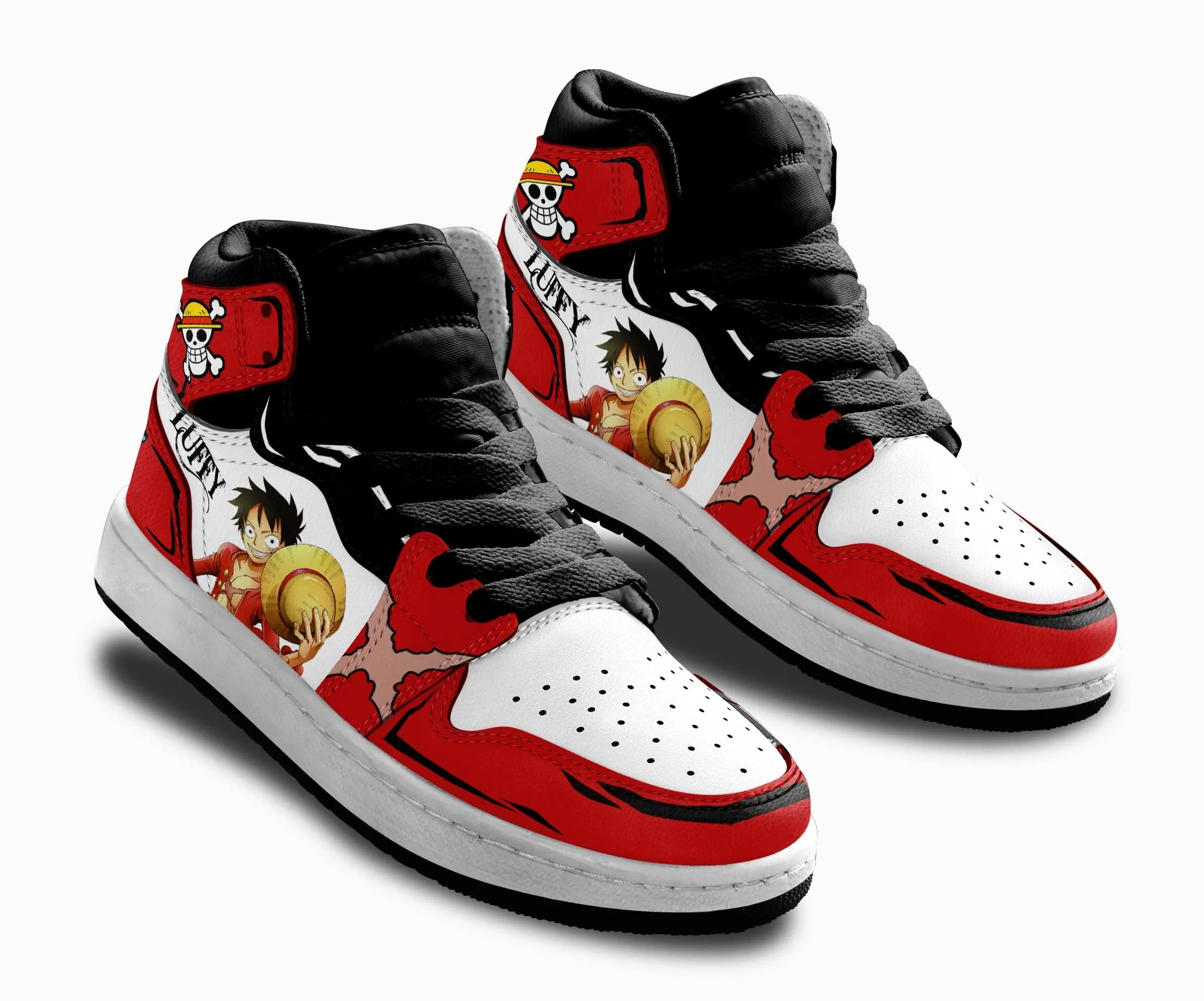 Monkey D Luffy Kids Sneakers Custom Anime OP Shoes For Kids