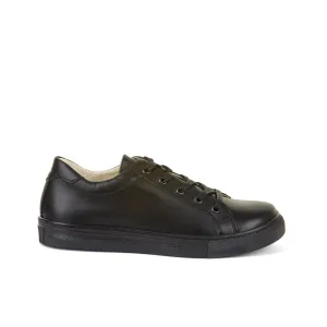 Morgan L Black Leather Lace Up School Shoe