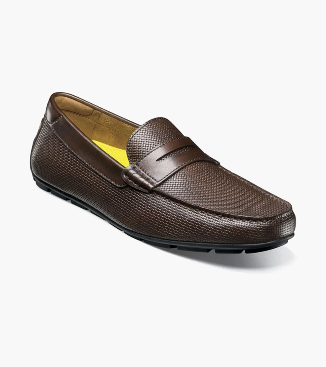 bold - prints Durable Sole Motor Moc Toe Penny Driver-Brown| Florsheim
