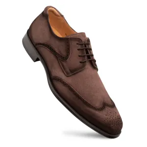 Motorcycle wear Benante Suede Wing Tip Derby-Brown | Mezlan Benante Suede Wing Tip Derby-Brown | Mezlan Ventilated Footbed Lightweight Trail Grip