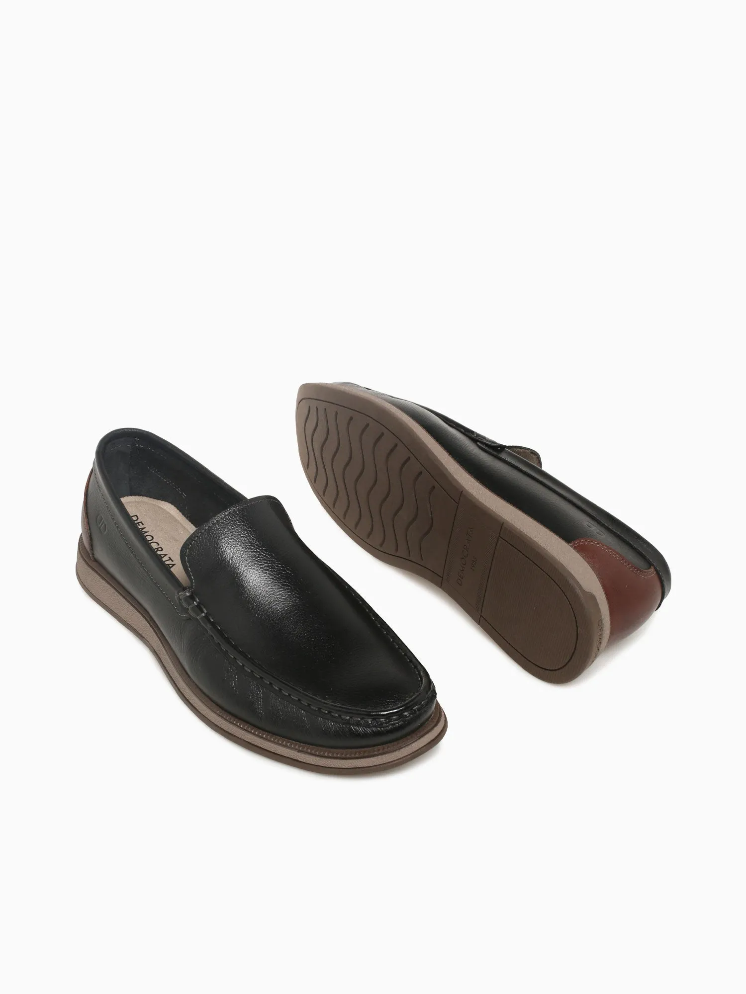 Mid Top 252301001 Black Tabaco leather