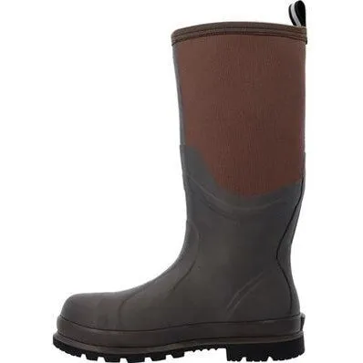 Muck Men's Chore Cool 16" Steel Toe Waterproof Work Boot - Brown - CSCTSteel