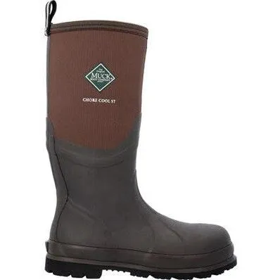 Muck Men's Chore Cool 16" Steel Toe Waterproof Work Boot - Brown - CSCTSteel