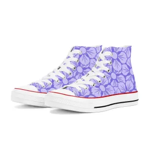Murasaki 紫 - Purple High Top Canvas Shoes