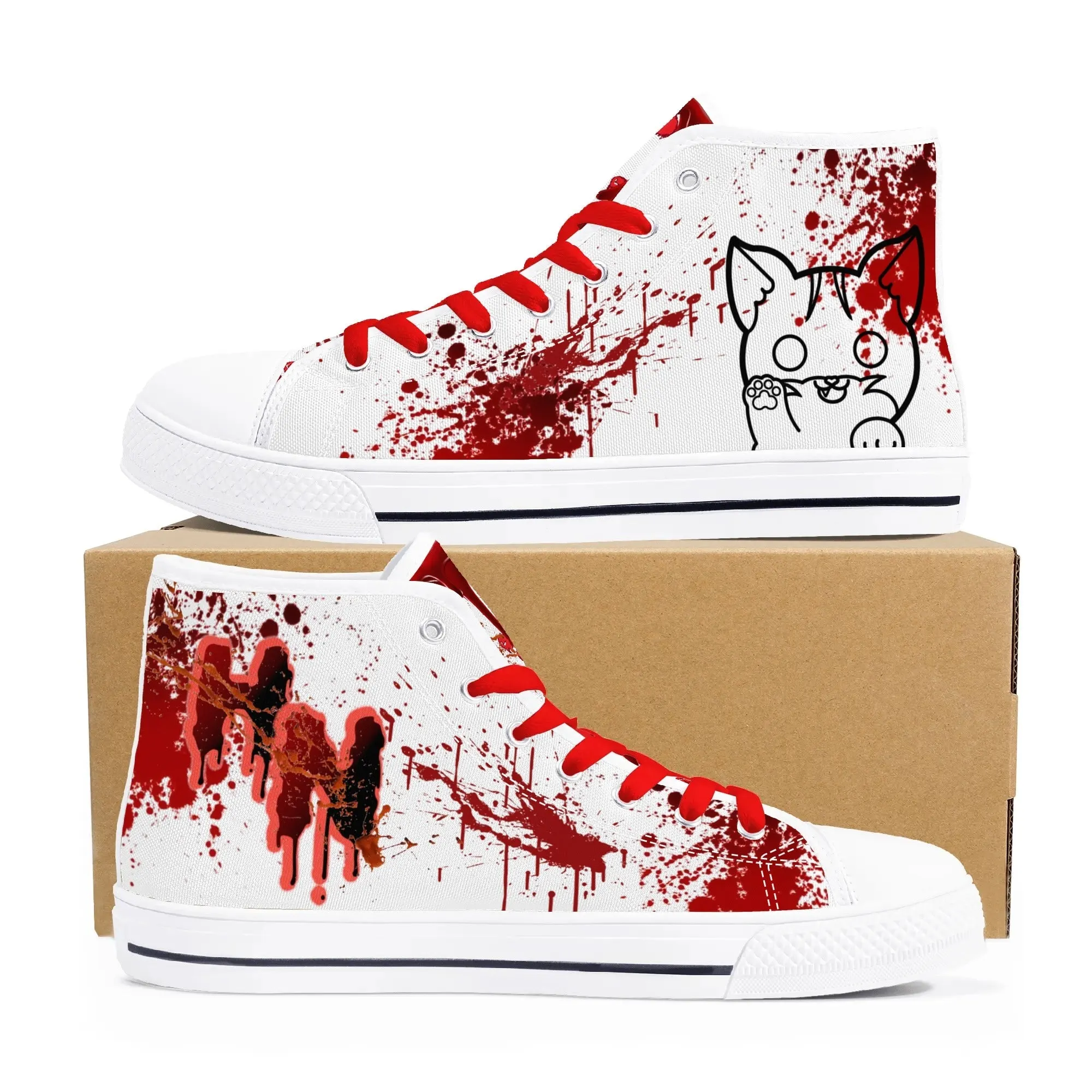 My Bloody Nuggieween Mens High Top Canvas Shoes