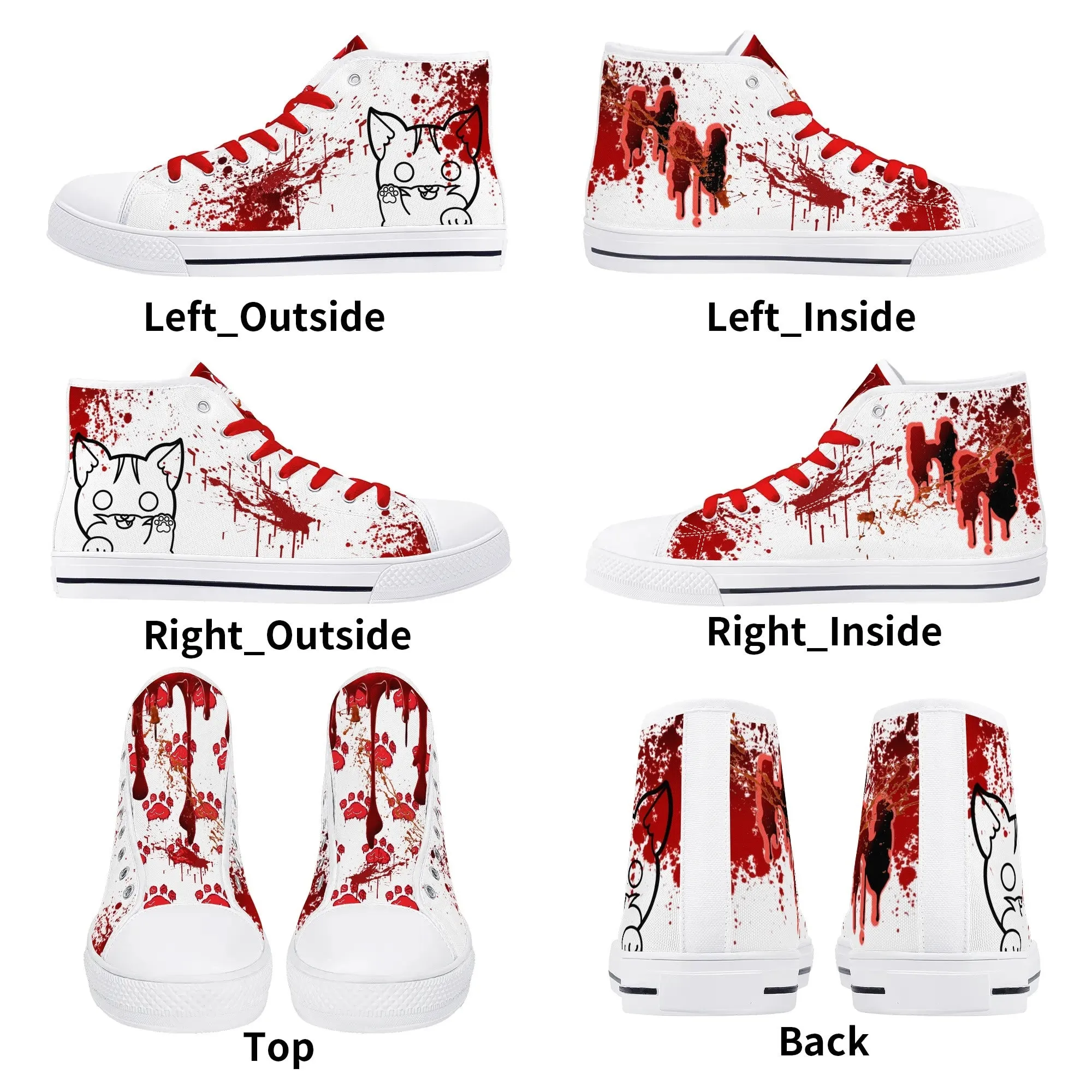 My Bloody Nuggieween Mens High Top Canvas Shoes
