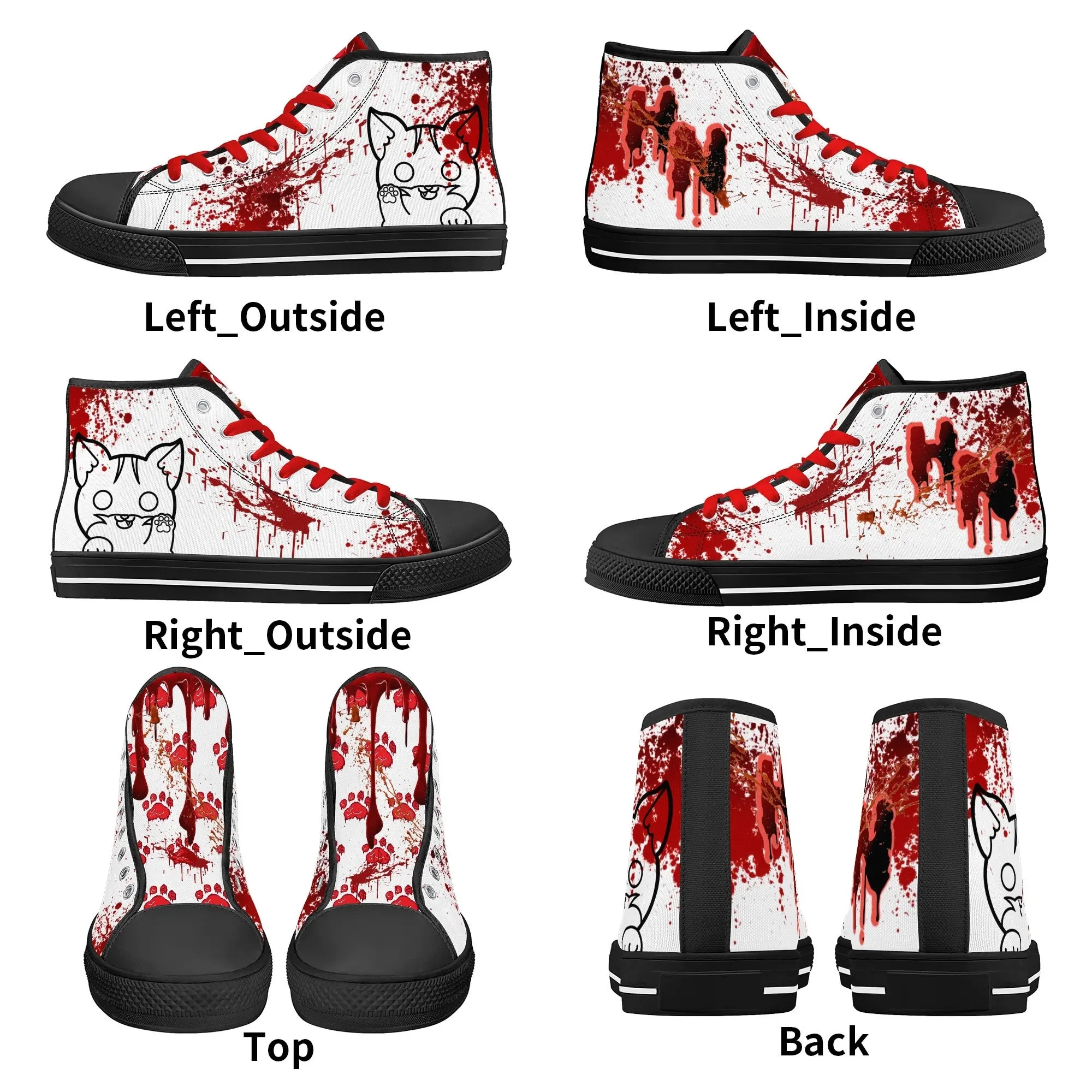 My Bloody Nuggieween Mens High Top Canvas Shoes