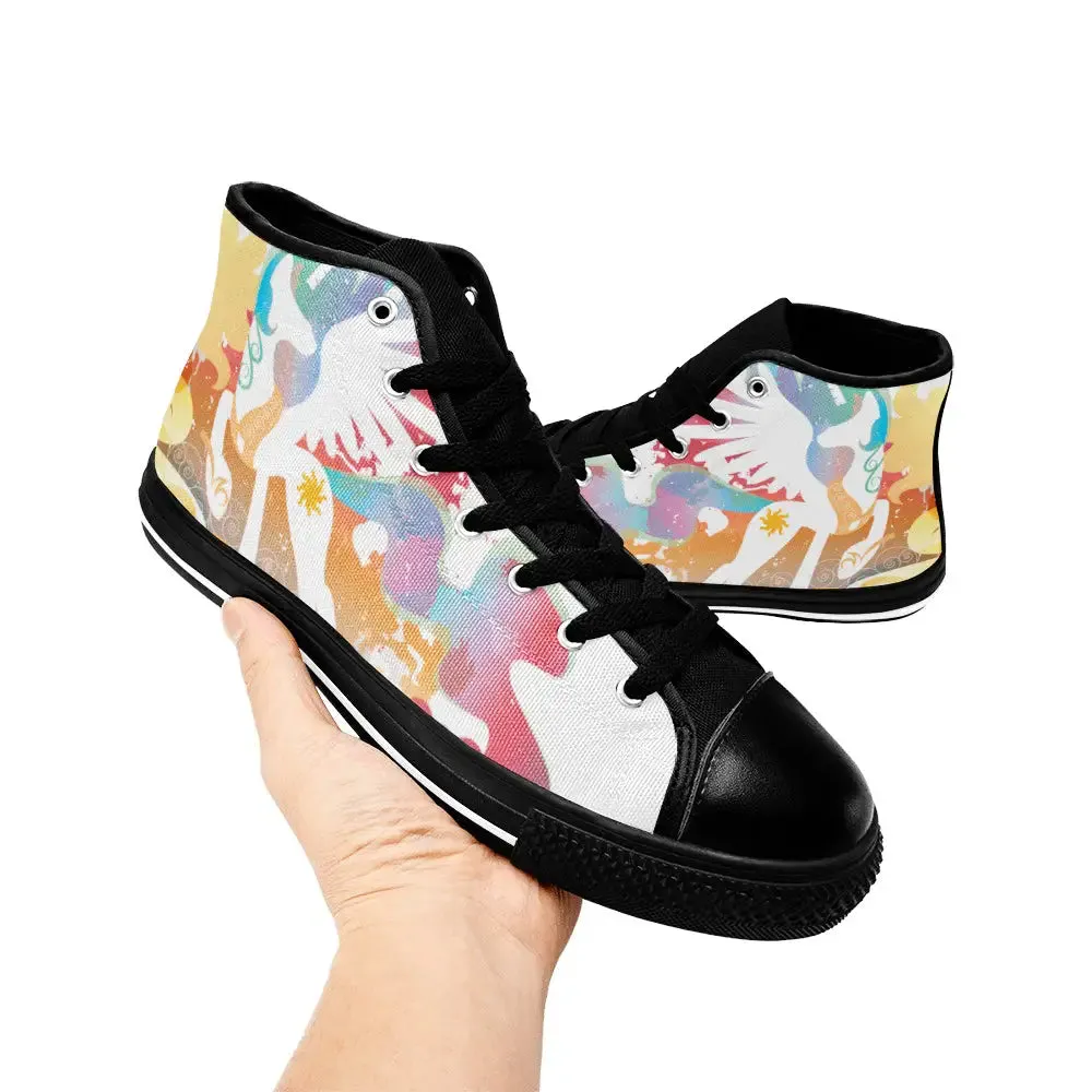 My Little Pony Friendship Is Magic Princess Celestia Shoes High Top Sneakers for Kids and Adults