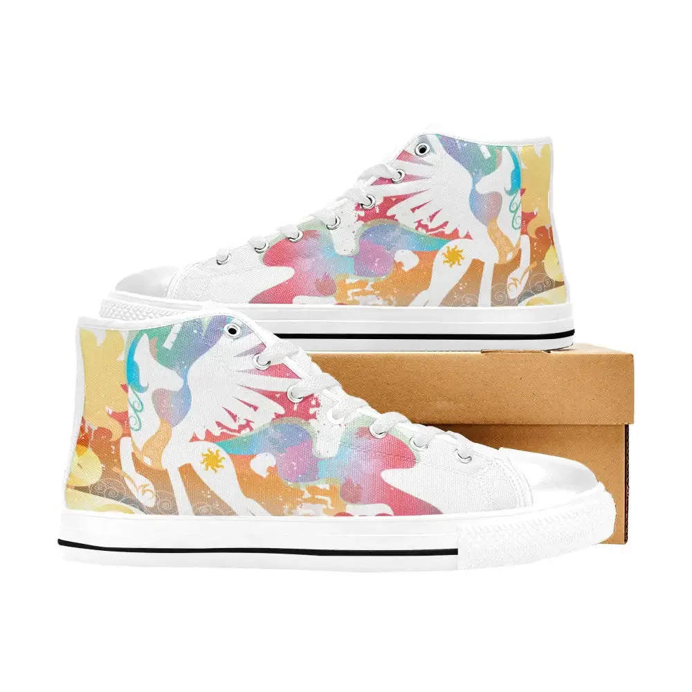 My Little Pony Friendship Is Magic Princess Celestia Shoes High Top Sneakers for Kids and Adults