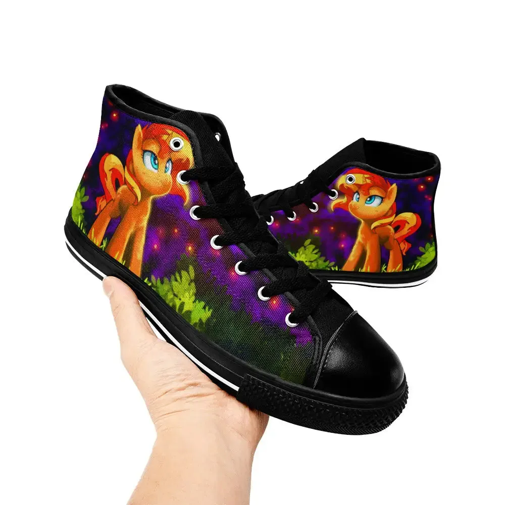 My Little Pony Friendship Is Magic Sunset Shimmer Shoes High Top Sneakers for Kids and Adults