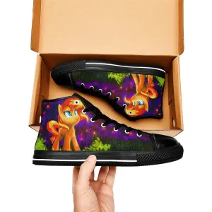 My Little Pony Friendship Is Magic Sunset Shimmer Shoes High Top Sneakers for Kids and Adults
