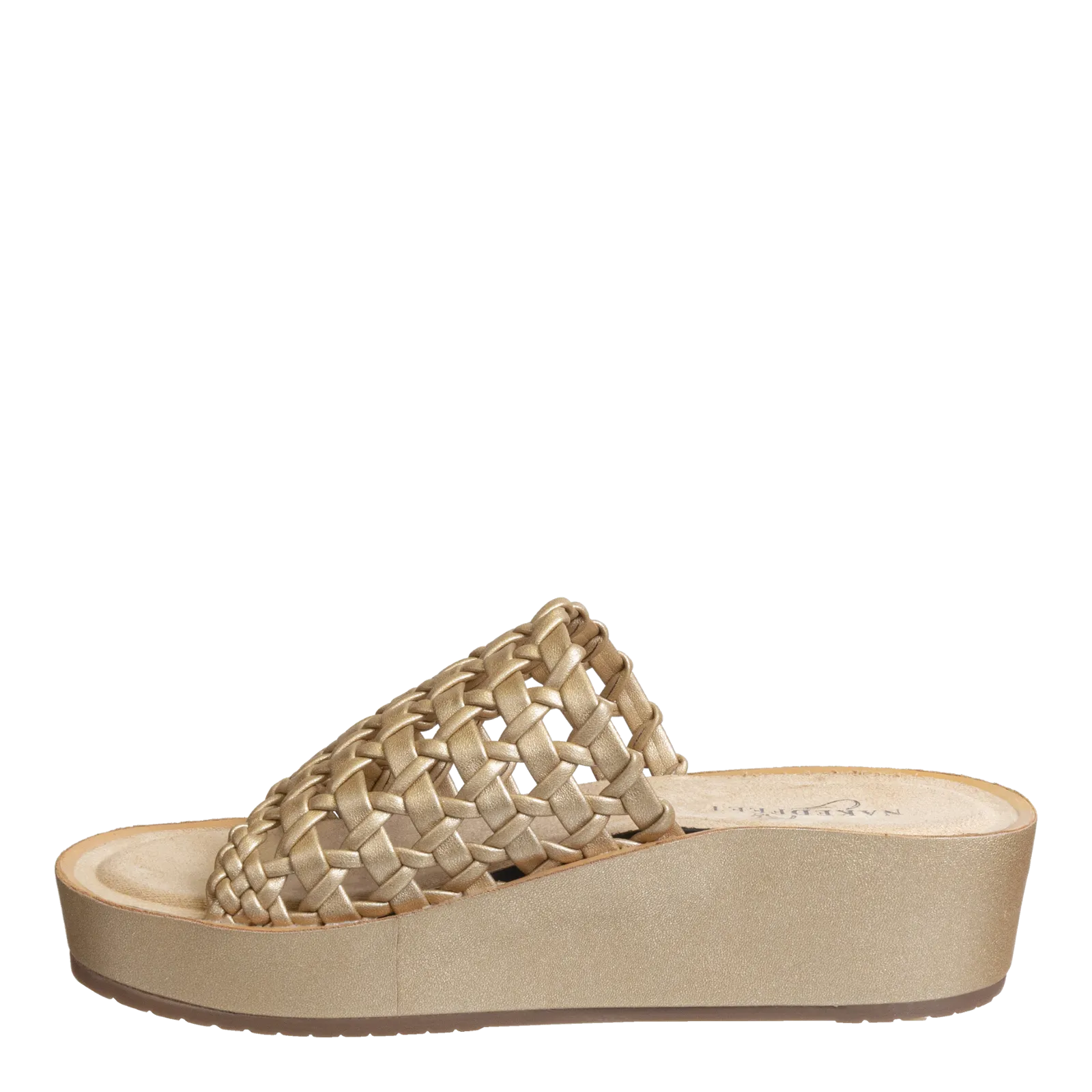 NAKED FEET - CYPRUS in GOLD Platform Sandals