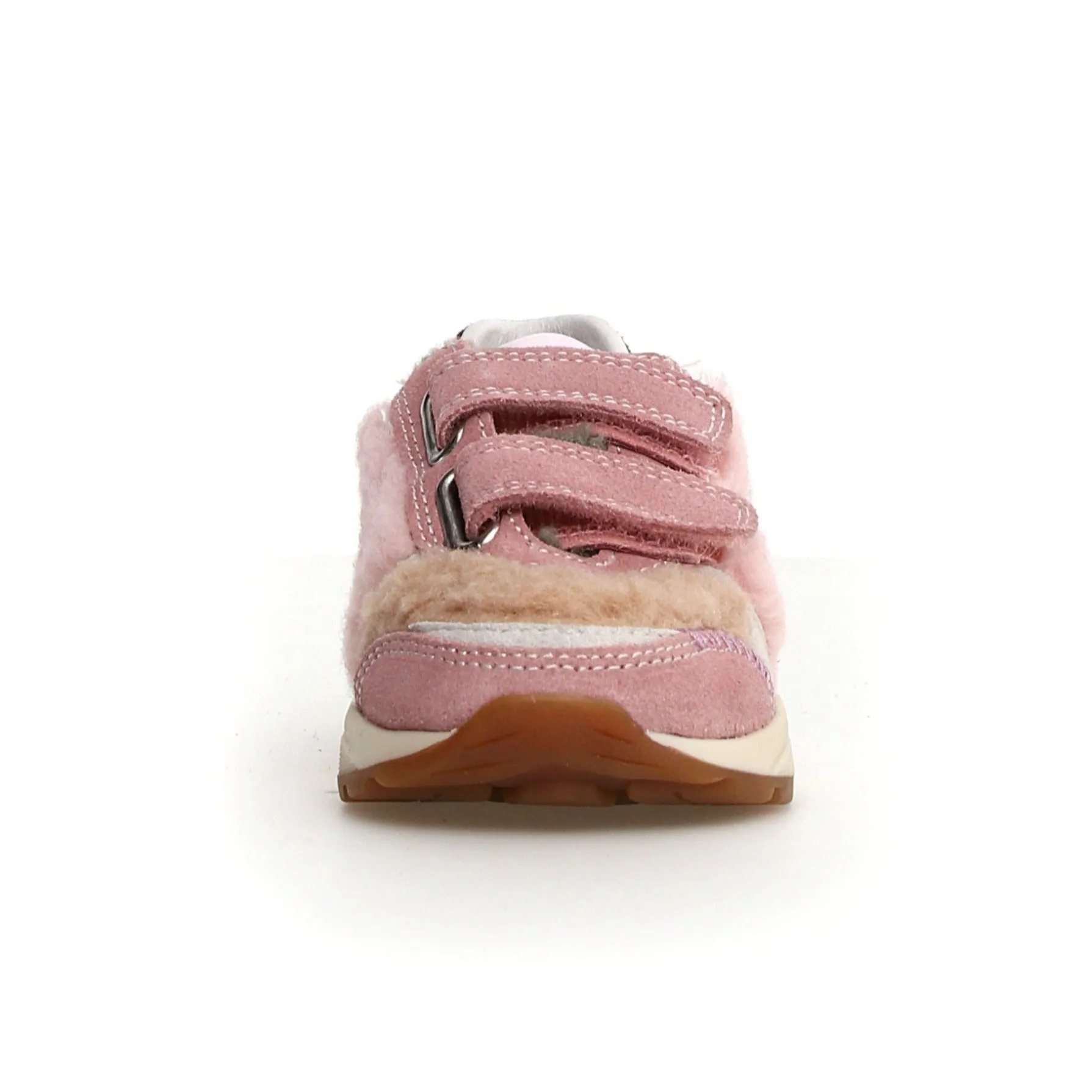 Naturino Quelly VL | Suede/Pink Fur Kids Sneakers
