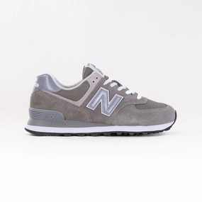New Balance 574 (Men's) - Grey Seamless Toe Construction Anti   Odor