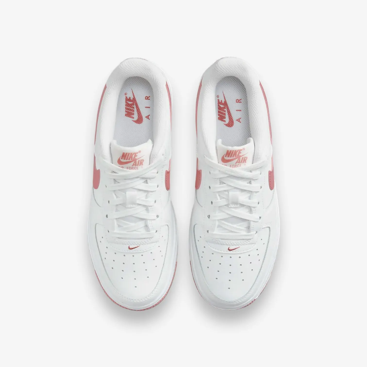 NIKE AIR FORCE 1 GS Summit White Red Stardust DV7762-102