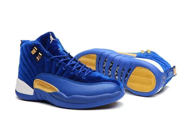 Nike Air Jordan 12 Retro Blue Velvet Shoes Basketball Men !!! CYBER MONDAY SALE !!!