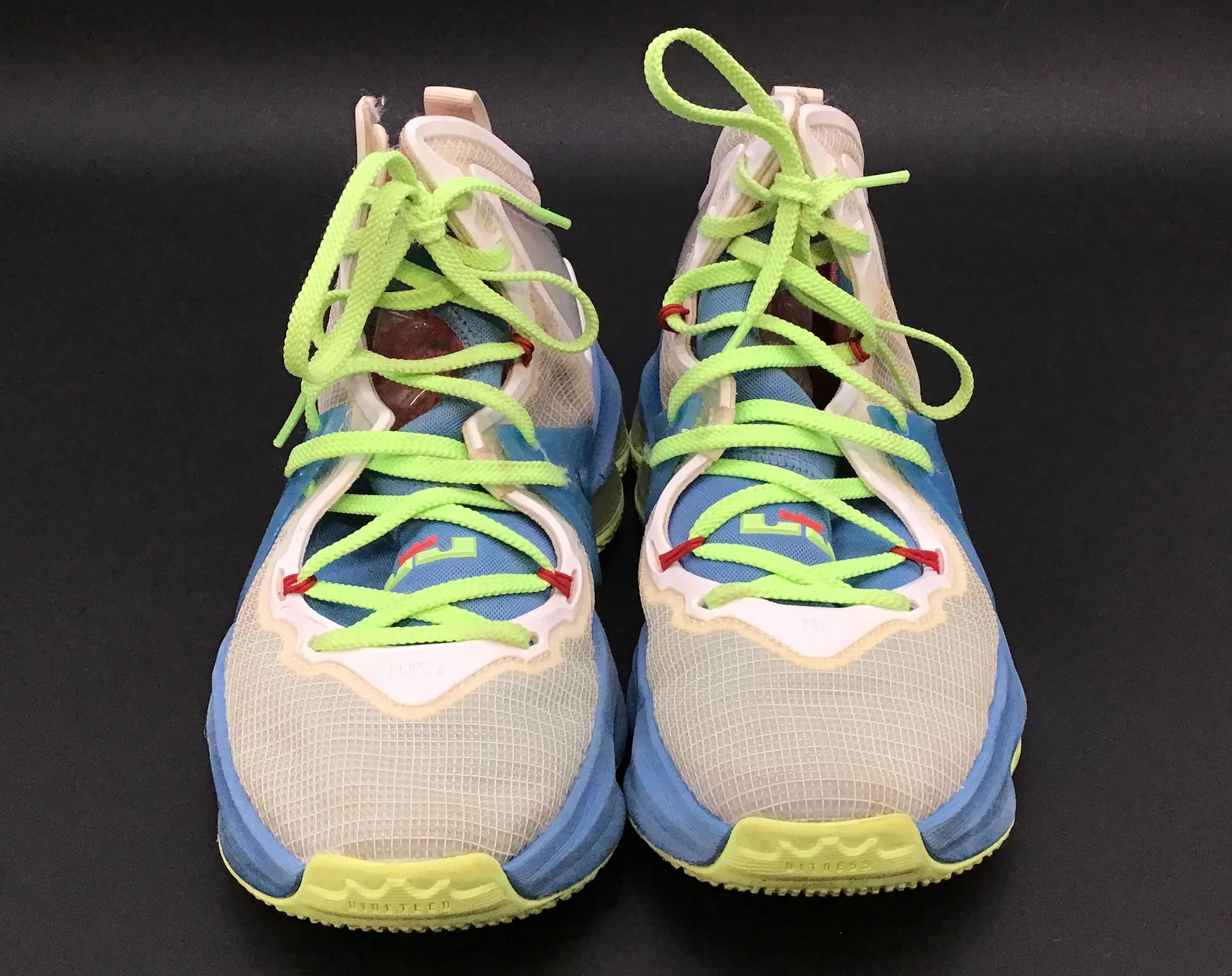 Nike Boys Lebron 19 Blue Basketball Athletic Shoes - Size 6Y