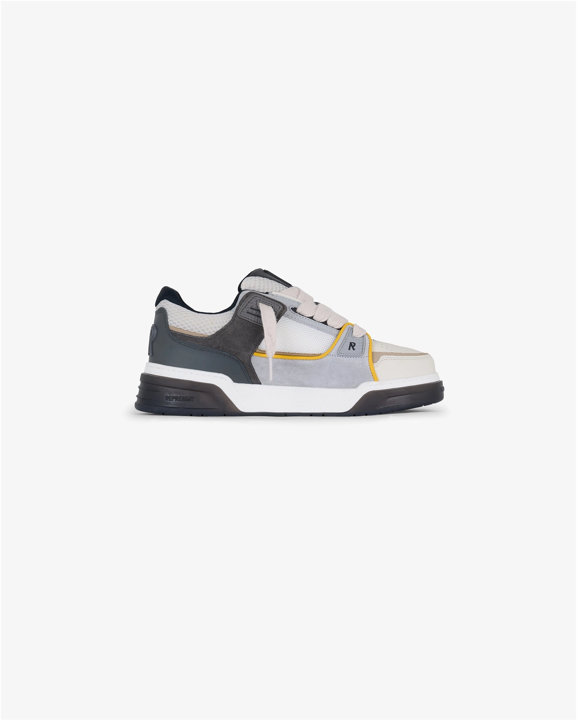 Thermal Regulating Lining Studio Sneaker - Suede Mix - Beige Yellow