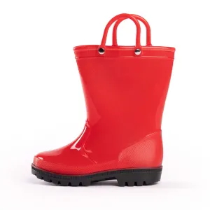 Norty Kids 11-3 Red PVC Rain Boot 20062