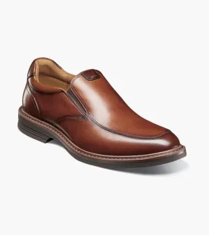 Norwalk Moc Toe Slip On-Cognac| Florsheim Comfort - First Abrasion Resistant Outsole Anatomic Last Design Norwalk Moc Toe Slip On-Cognac| Florsheim