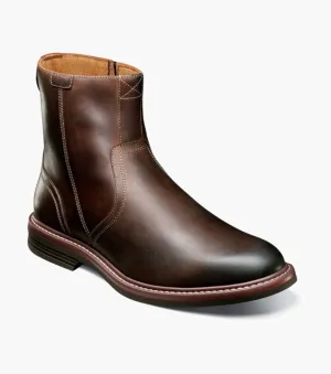 Norwalk Plain Toe Side Zip Boot-Brown CH| Florsheim Abrasion Protection Cushioned Insole Technology Norwalk Plain Toe Side Zip Boot-Brown CH| Florsheim