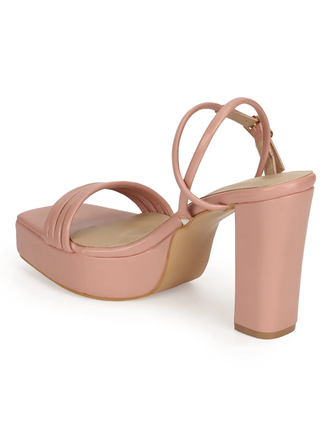 Nude PU Strappy Platform Heel Sandals (TC-SLC-B61-NUD)