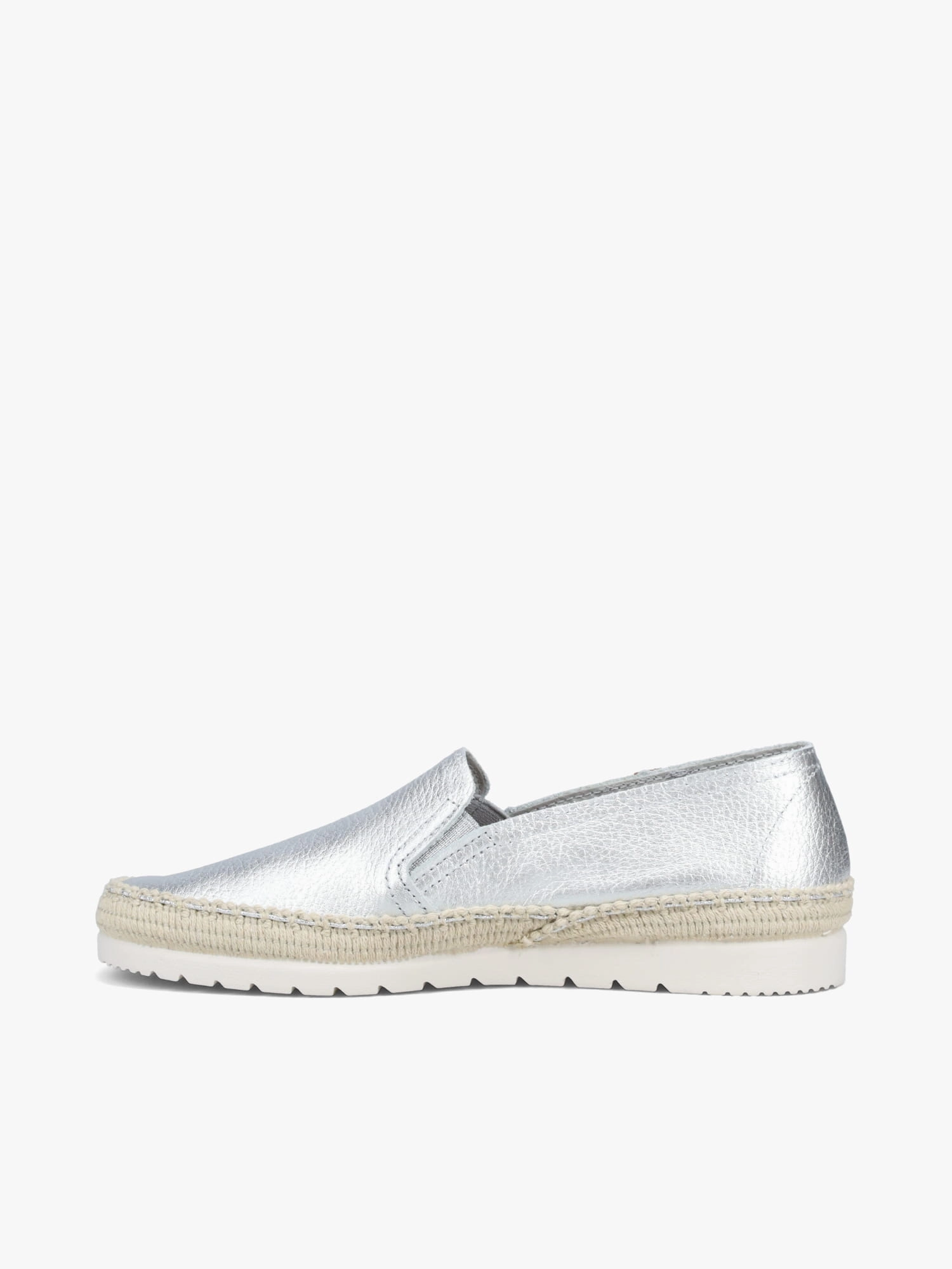 Nuria Plata Metal Leather Collapsible Heel