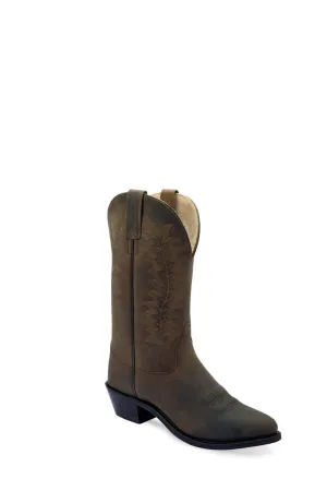 Old West Womens Western Brown Leather Cowboy Boots 8 M