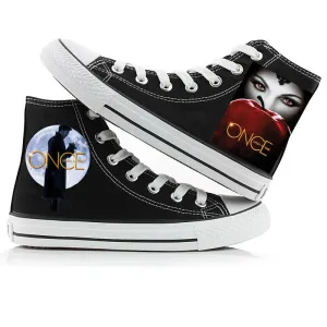 Once Upon A Time Shoes High top Canvas Shoes Sneakers Women Shoes Unisex Shoes Gifts