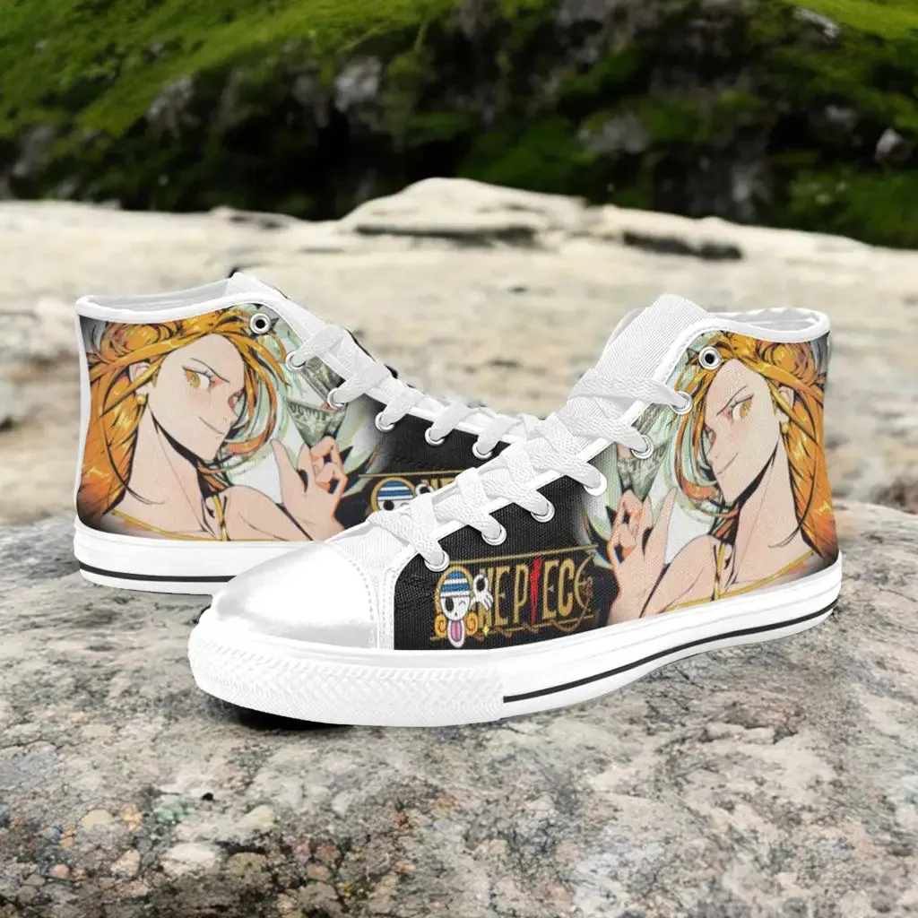 One Piece Straw Hat Nami Shoes High Top Sneakers for Kids and Adults