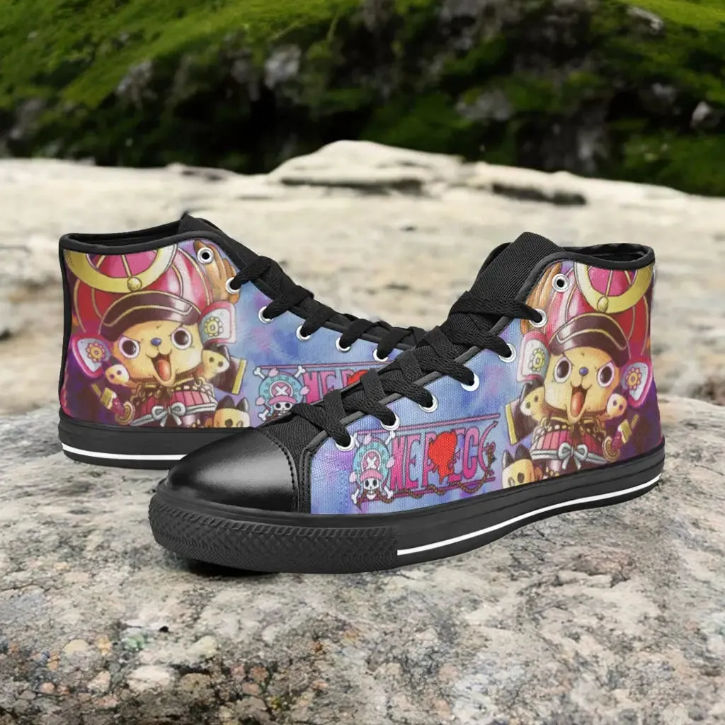One Piece Straw Hat Tony Tony Chopper Shoes High Top Sneakers for Kids and Adults