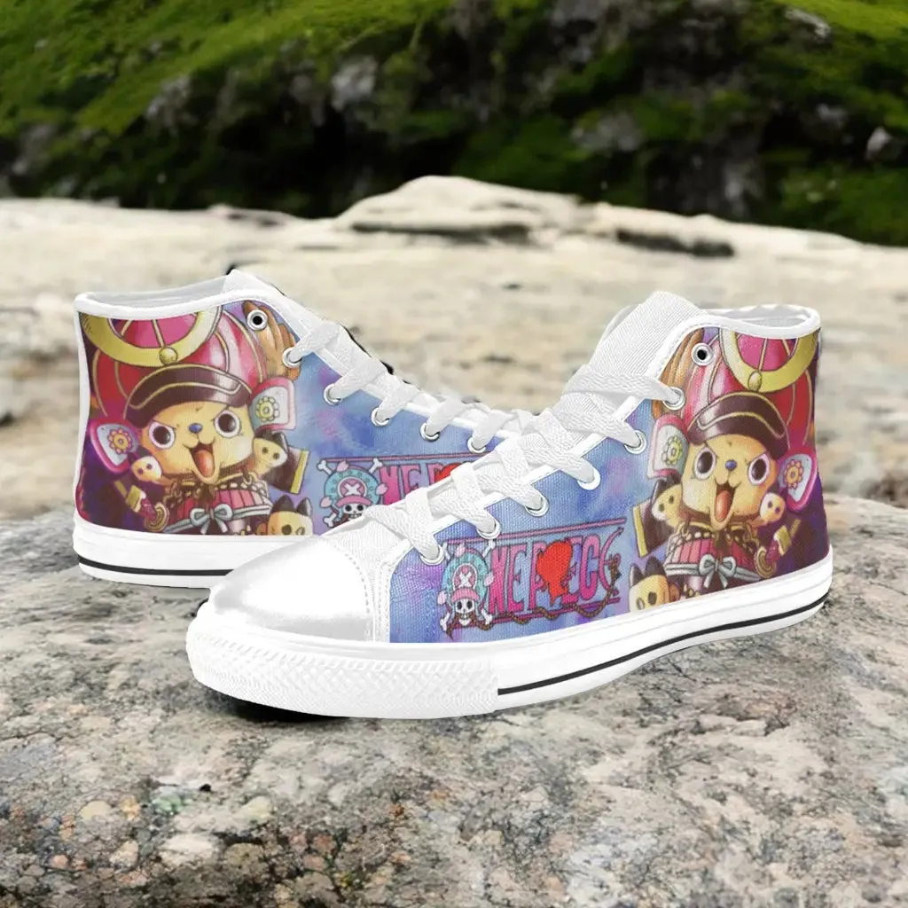 One Piece Straw Hat Tony Tony Chopper Shoes High Top Sneakers for Kids and Adults