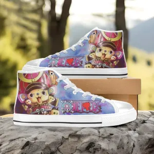 One Piece Straw Hat Tony Tony Chopper Shoes High Top Sneakers for Kids and Adults