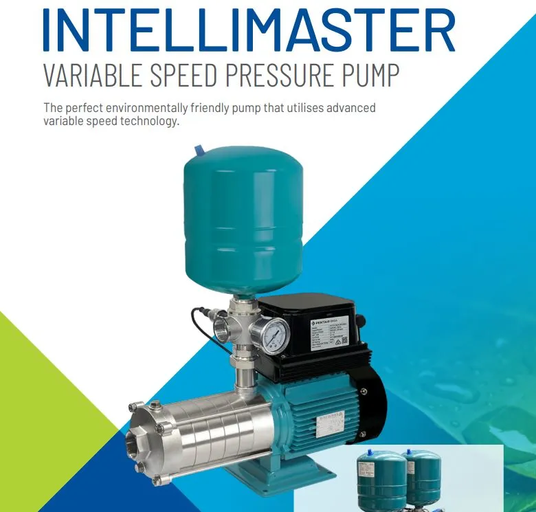 Onga IMH2200K Intellimaster 2.20kW High Flow Variable Speed Irrigation Pressure Pump with 8L Pressure Tank (Max 275LPM/550kPa)