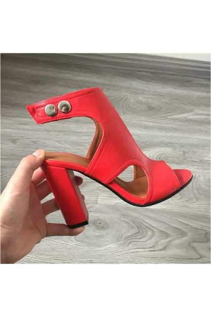 Open Toe Block Heel  Sandals