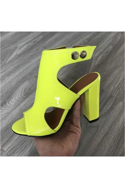 Open Toe Block Heel  Sandals