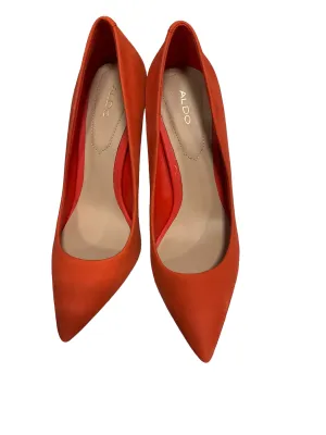 Orange Shoes Heels Stiletto Aldo, Size 9