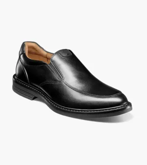 OrthoLite Insole Tech Norwalk Moc Toe Slip On-Black| Florsheim Norwalk Moc Toe Slip On-Black| Florsheim Retro Padded collar