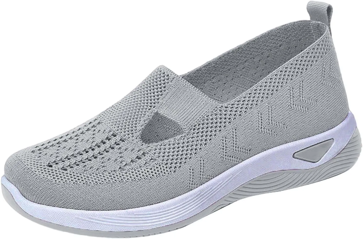 Orthopedic Shoes for Women Woven Slip on Walking Slip On Shoes Women Flat Feet Shoes Casual Waterproof Sneakers Black Tennis Shoe Loafers Shoe