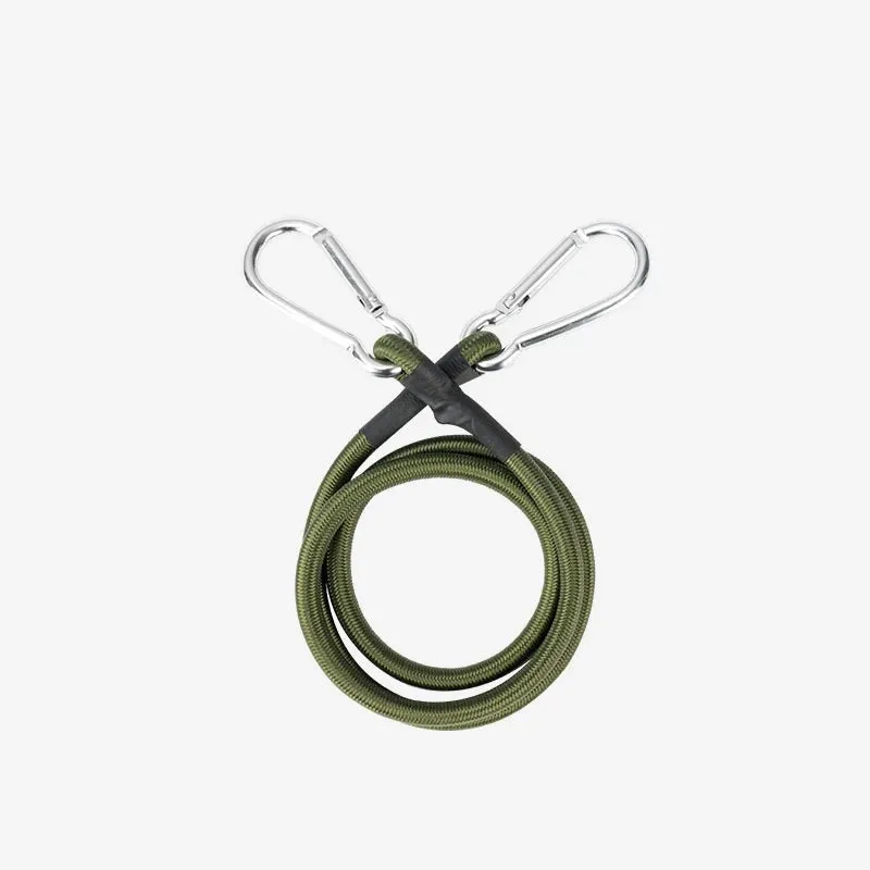Outdoor Mountaineering Buckle Elastic Rope 8mm Thick Elastic Rope Luggage Tie Belt Tent Rope Hook Camping