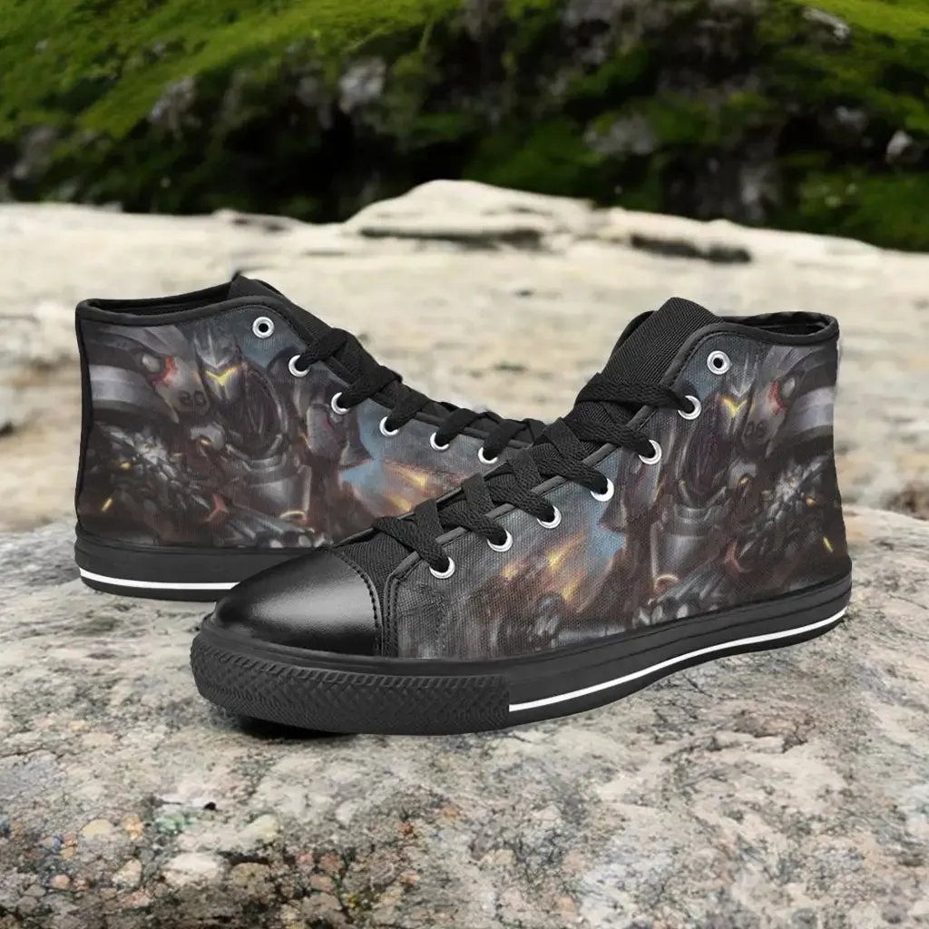 Overwatch Reinhardt Shoes High Top Sneakers for Kids and Adults