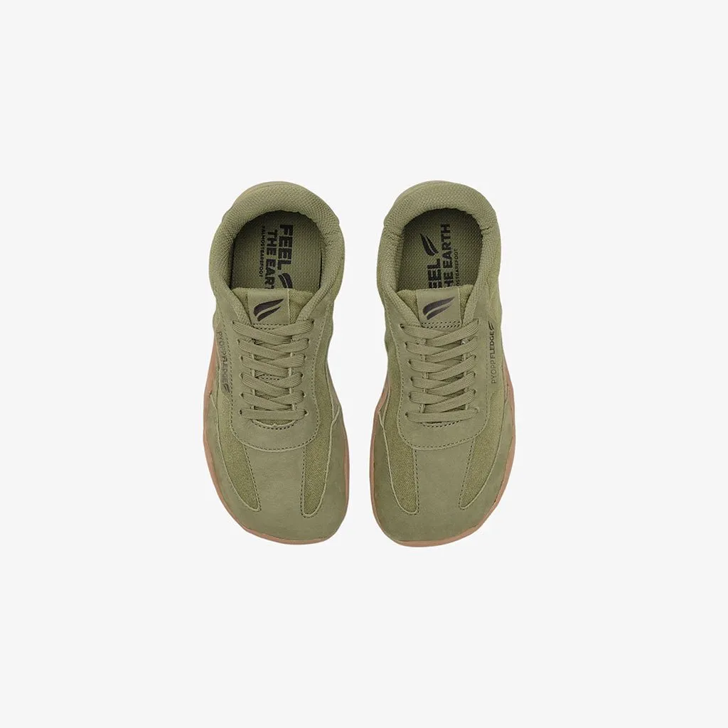 Pada Barefoot Sneakers - Olive On Gum