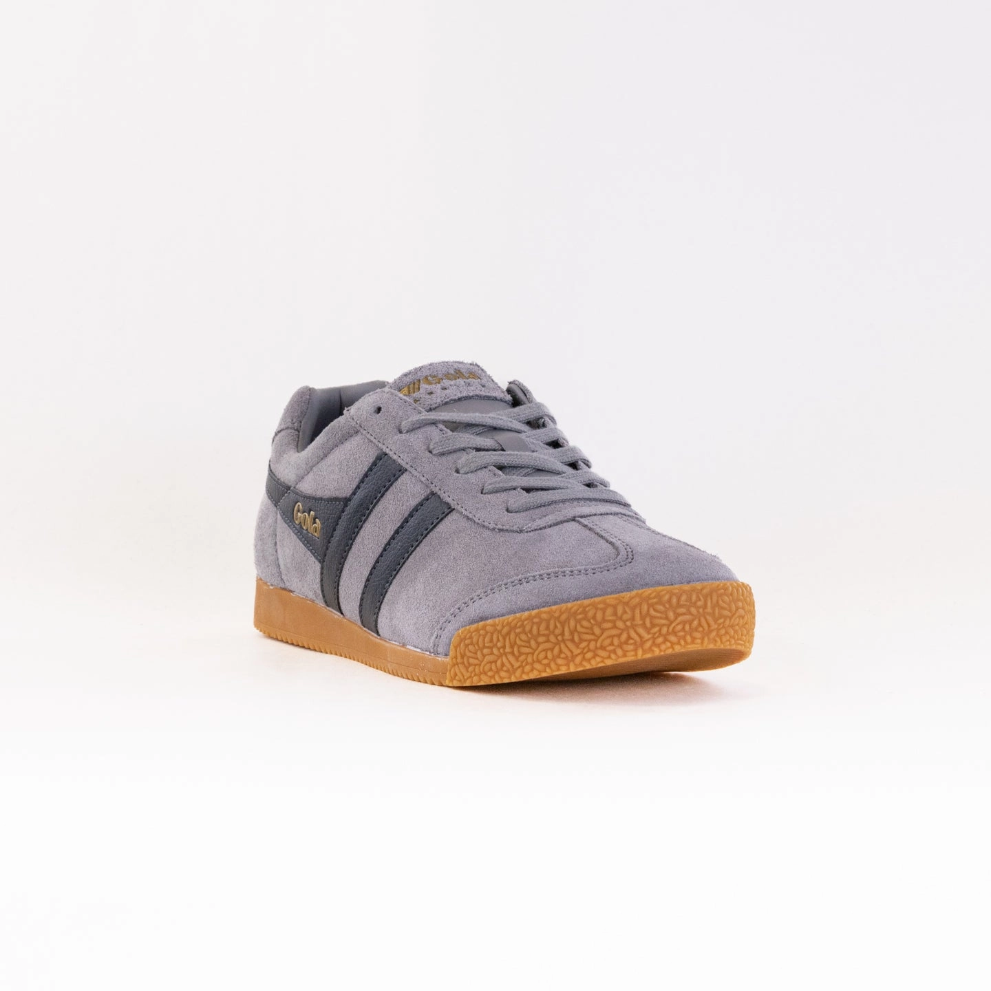 Gola Classics Harrier Sneaker (Men's) - Cement/Storm Elastic laces Easy Going